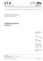 Norm: SIA 197/1; SN 505197/1, Oktober 2004. Projektierung Tunnel Bahntunnel, , Norm: SIA 197/1; SN 505197/1, Oktober 2004. Projektierung Tunnel Bahntunnel