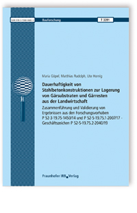 Forschungsbericht: Dauerhaftigkeit von Stahlbetonkonstruktionen zur Lagerung von Gärsubstraten und Gärresten aus der Landwirtschaft, Maria Göpel, Matthias Rudolph, Ute Hornig, 978-3-7388-0682-3 Forschungsbericht: Dauerhaftigkeit von Stahlbetonkonstruktionen zur Lagerung von Gärsubstraten und Gärresten aus der Landwirtschaft