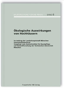 Buch: Ökologische Auswirkungen von Hochhäusern, , Buch: Ökologische Auswirkungen von Hochhäusern