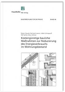 Kostengünstige bauliche Maßnahmen zur Reduzierung des Energieverbrauchs im Wohnungsbestand