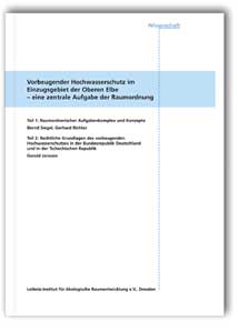 Buch: Vorbeugender Hochwasserschutz im Einzugsgebiet der Oberen Elbe - eine zentrale Aufgabe der Raumordnung, Gerhard Richter, Bernd Siegel, Gerold Janssen, 978-3-8167-6410-6 Buch: Vorbeugender Hochwasserschutz im Einzugsgebiet der Oberen Elbe - eine zentrale Aufgabe der Raumordnung