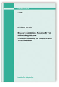 Forschungsbericht: Ressourcenbezogene Kennwerte von Nichtwohngebäuden. Analyse und Aufarbeitung von Daten der Statistik Forschungsbericht: Ressourcenbezogene Kennwerte von Nichtwohngebäuden. Analyse und Aufarbeitung von Daten der Statistik
