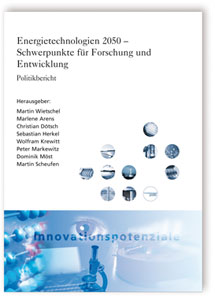 Buch: Energietechnologien 2050. Politikbericht