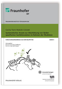 Buch: Systematischer Ansatz zur Abschätzung von länderspezifischen Sachbilanzdaten im Rahmen der Ökobilanz