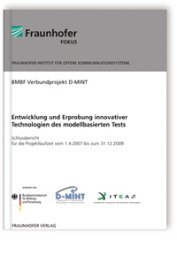Buch: Entwicklung und Erprobung innovativer Technologien des modellbasierten Tests