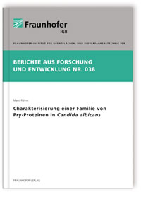 Buch: Charakterisierung einer Familie von Pry-Proteinen in Candida albicans