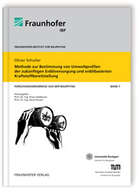 Buch: Methode zur Bestimmung von Umweltprofilen der zukünftigen Erdölversorgung und erdölbasierten Kraftstoffbereitstellung, Oliver Schuller, 978-3-8396-0228-7 Buch: Methode zur Bestimmung von Umweltprofilen der zukünftigen Erdölversorgung und erdölbasierten Kraftstoffbereitstellung