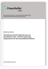 Buch: Herstellung und Charakterisierung von gemahlenen CuNi- und NiCr-Legierungssuspensionen für das Aerosoldruckverfahren, Matthias Müller, 978-3-8396-0304-8 Buch: Herstellung und Charakterisierung von gemahlenen CuNi- und NiCr-Legierungssuspensionen für das Aerosoldruckverfahren