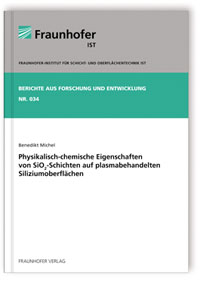Buch: Physikalisch-chemische Eigenschaften von SiO2-Schichten auf plasmabehandelten Siliziumoberflächen