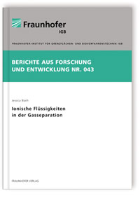 Buch: Ionische Flüssigkeiten in der Gasseparation