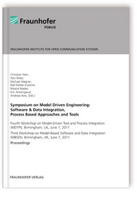 Buch: Symposium on Model Driven Engineering: Software & Data Integration, Process Based Approaches and Tools