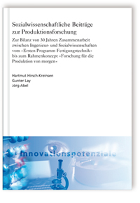 Buch: Sozialwissenschaftliche Beiträge zur Produktionsforschung