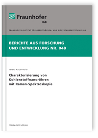 Buch: Charakterisierung von Kohlenstoffnanoröhren mit Raman-Spektroskopie