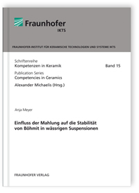 Buch: Einfluss der Mahlung auf die Stabilität von Böhmit in wässrigen Suspensionen