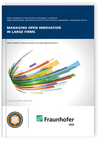 Buch: Managing open innovation in large firms, Henry Chesbrough, Sabine Brunswicker, 978-3-8396-0574-5 Buch: Managing open innovation in large firms