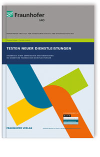 Buch: Testen neuer Dienstleistungen, Thomas Burger, Carsten Schultz, 978-3-8396-0775-6 Buch: Testen neuer Dienstleistungen