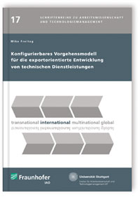 Buch: Konfigurierbares Vorgehensmodell für die exportorientierte Entwicklung von technischen Dienstleistungen