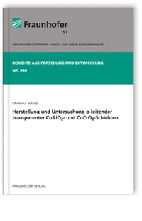 Buch: Herstellung und Untersuchung p-leitender transparenter CuAlO2- und CuCrO2-Schichten