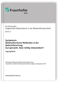 Buch: Symposium. Elektrochemische Methoden in der Batterieforschung. Gut gemacht. Aber richtig interpretiert?