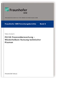 Buch: PECVD Prozessüberwachung - Wiederholbare Nutzung technischer Plasmen