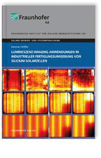 Buch: Lumineszenz-Imaging Anwendungen in industrieller Fertigungsumgebung von Silicium-Solarzellen