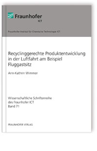 Buch: Recyclinggerechte Produktentwicklung in der Luftfahrt am Beispiel Fluggastsitz