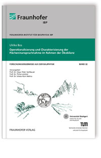 Buch: Operationalisierung und Charakterisierung der Flächeninanspruchnahme im Rahmen der Ökobilanz