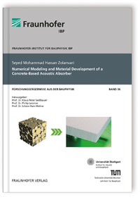 Buch: Numerical Modeling and Material Development of a Concrete-Based Acoustic Absorber