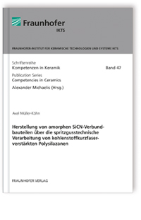 Buch: Herstellung von amorphen SiCN-Verbundbauteilen über die spritzgusstechnische Verarbeitung von kohlenstoffkurzfaserverstärkten Polysilazanen, Axel Müller-Köhn, 978-3-8396-1505-8 Buch: Herstellung von amorphen SiCN-Verbundbauteilen über die spritzgusstechnische Verarbeitung von kohlenstoffkurzfaserverstärkten Polysilazanen