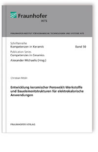 Buch: Entwicklung keramischer Perowskit-Werkstoffe und Bauelementstrukturen für elektrokalorische Anwendungen