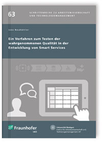 Buch: Ein Verfahren zum Testen der wahrgenommenen Qualität in der Entwicklung von Smart Services