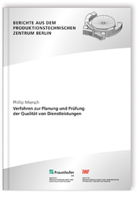 Buch: Verfahren zur Planung und Prüfung der Qualität von Dienstleistungen
