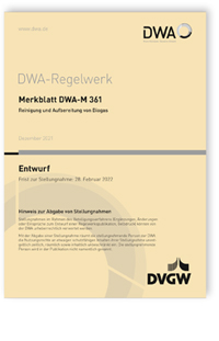Merkblatt: Merkblatt DWA-M 361 Entwurf, Dezember 2021. Reinigung und Aufbereitung von Biogas, , 978-3-96862-172-2 Merkblatt: Merkblatt DWA-M 361 Entwurf, Dezember 2021. Reinigung und Aufbereitung von Biogas