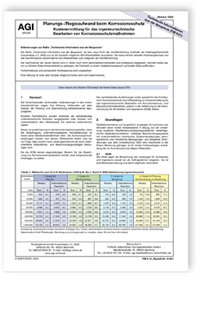 AGI aktuell TIB K 31. Planungs-/Regieaufwand beim Korrosionsschutz. Kostenermittlung für das ingenieurtechnische Bearbeiten von Korrosionsschutzmaßnahmen. Ausgabe Oktober 2020