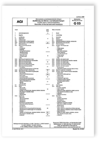 AGI Arbeitsblatt Q 03. Dämmarbeiten an betriebstechnischen Anlagen. Ausführung von Wärme- und Kältedämmungen. Ausgabe Juni 1997. Insulation Work on Industrial Installations. Execution of thermal and cold insulations. June 1997