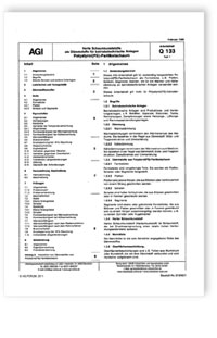 AGI Arbeitsblatt Q 133, Teil 1. Harte Schaumkunststoffe als Dämmstoffe für betriebstechnische Anlagen. Polystyrol(PS)-Partikelschaum. Ausgabe Februar 1986