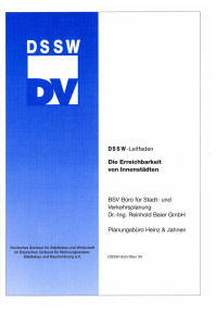 Erreichbarkeit von Innenstädten. DSSW-Leitfaden