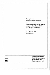 Wohnungsmarkt in der Zange knapper öffentlicher Mittel und steigender Kosten?