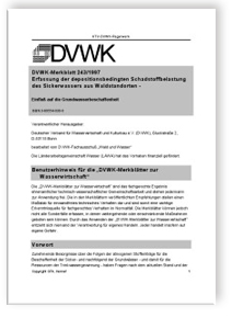 Merkblatt: Erfassung der depositionsbedingten Schadstoffbelastung des Sickerwassers aus Waldstandorten. Einfluss auf die Grundwasserbeschaffenheit, , Merkblatt: Erfassung der depositionsbedingten Schadstoffbelastung des Sickerwassers aus Waldstandorten. Einfluss auf die Grundwasserbeschaffenheit