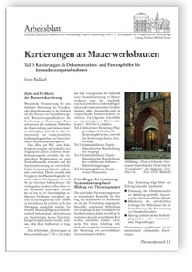 Kartierungen an Mauerwerksbauten