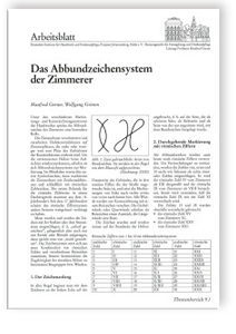 Das Abbundzeichensystem der Zimmerer