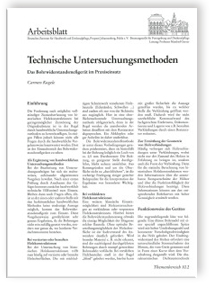 Technische Untersuchungsmethoden. Das Bohrwiderstandsmessgerät im Praxiseinsatz