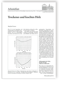 Trockenes und feuchtes Holz