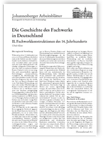 Die Geschichte des Fachwerks in Deutschland. 2. Fachwerkkonstruktionen des 14. Jahrhunderts