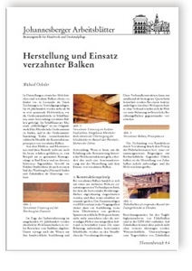 Merkblatt: Herstellung und Einsatz verzahnter Balken, Michael Ochsler, Merkblatt: Herstellung und Einsatz verzahnter Balken
