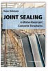 Joint Sealing in Water-Resistant Concrete Structures
