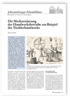 Die Mechanisierung der Handwerksbetriebe am Beispiel des Tischlerhandwerks